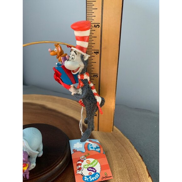 Dr. Seuss Christmas Ornaments Set with Cat In The Hat & Horton 1998 - Picture 8 of 12
